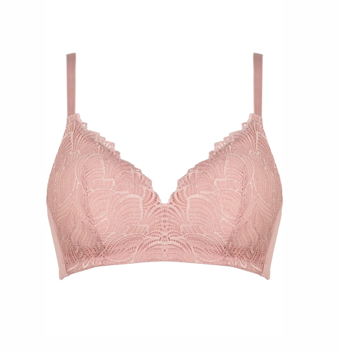 Naturana padded soft BH zonder beugels maat 90D pink rose