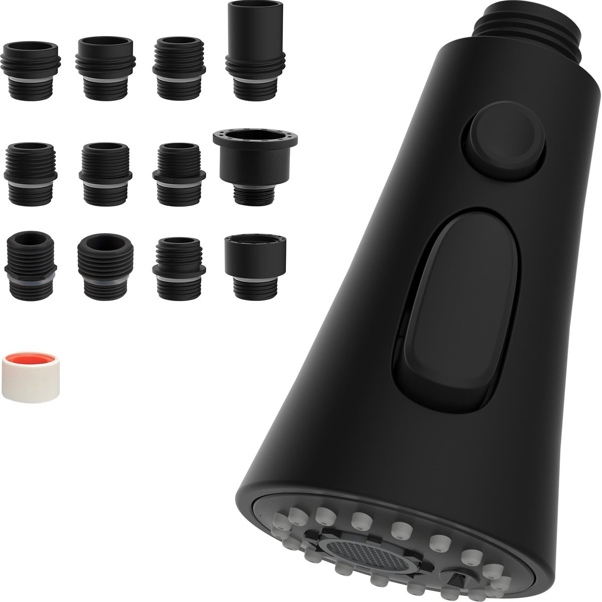 Ibenzoa® Stijlvolle Keukenkraan Met Veelzijdige Uittrekbare Sproeikop En 9 Compatibele Adapters