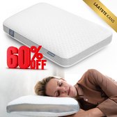 Ergonomisch Kussen | Medic Pillow Hoofdkussen - Memory Foam Traagschuim Kussens | Ergonomische Hoofdkussens Tegen Nekklachten | Verkoelend Slaapkussen voor Zijslapers, Rugslapers en Buikslapers - 60x40x10 cm - Wasbare Hoes van BIO Katoen