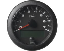 VDO OCL Toerenteller 7.000 RPM 85mm Zwart