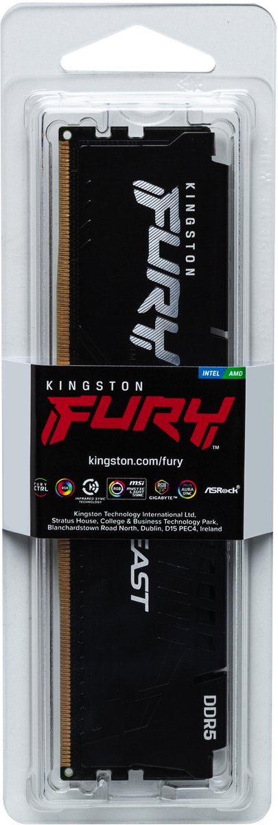 Kingston FURY Beast Serie - DDR5 RAM - 32GB - 6000Hz - CL36 | bol
