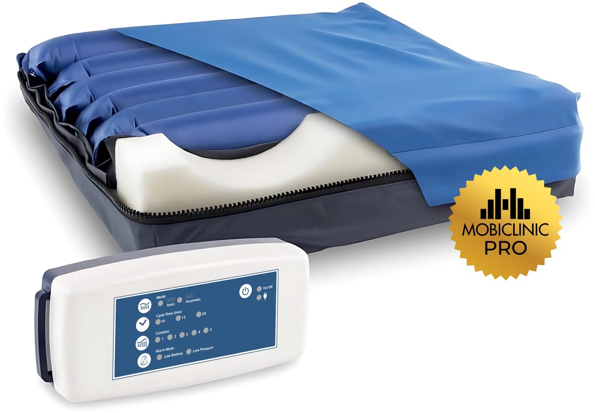 Goedkoopste Mobiclinic ARES - Anti Decubitus Kussen - Met compressor - Wisselende cellen - Verstelbaar - Anti-decubitus orthopedisch kussen - Luchtkussen