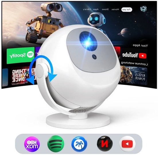 Mini Beamer - Projector met Wifi - Bluetooth