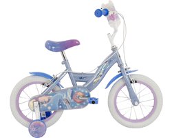Disney Frozen 2 Kinderfiets - Meisjes - 14 inch - Blauw Paars - Twee handremmen