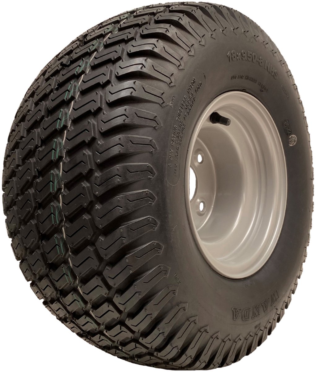 18x9,50-8 grasmaaierwiel met 4 bouten, Multi Turf Wanda, 100 mm, 6-laags band, 595 kg per stuk
