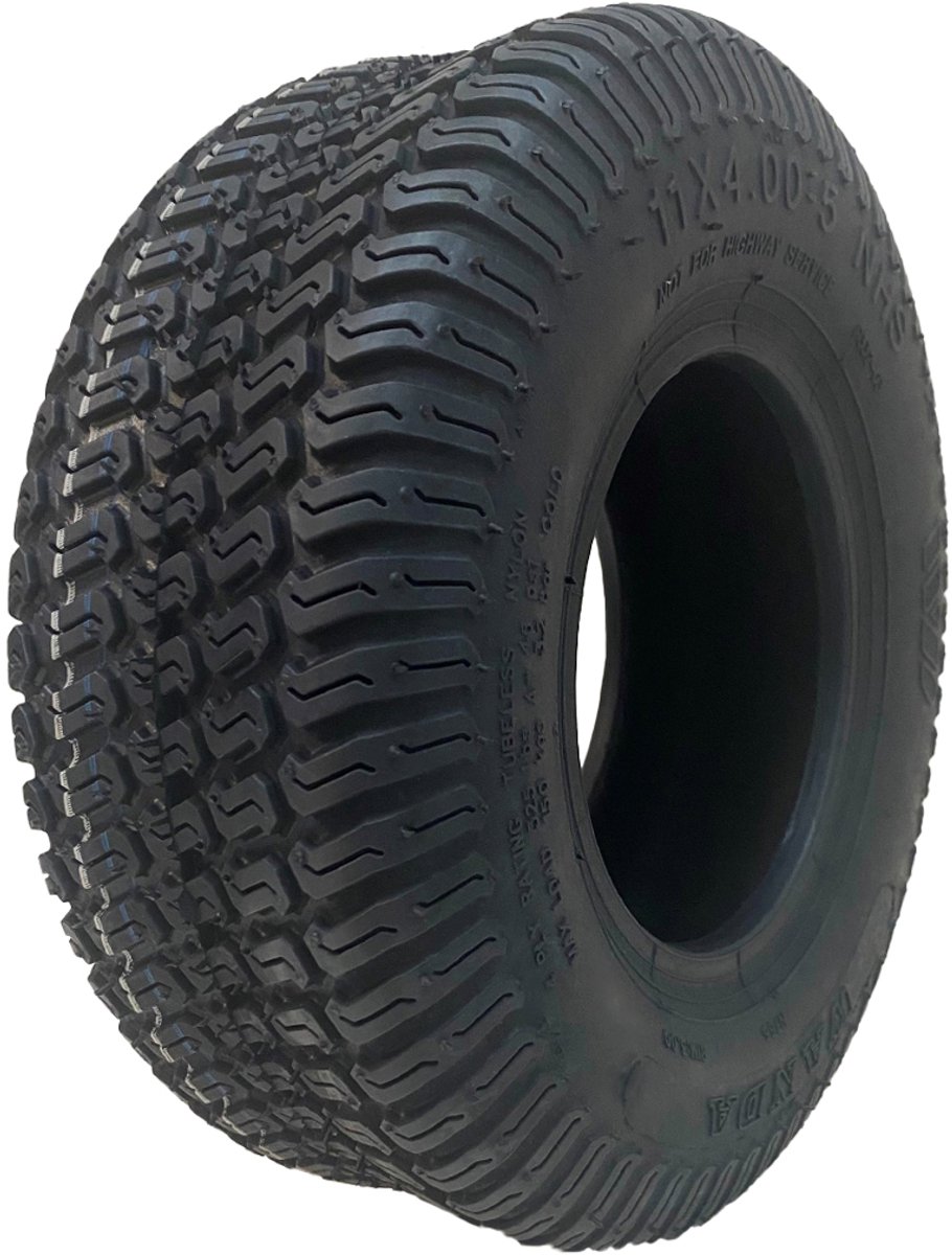 11x4.00-5 Grasmaaierband voor diverse grasmatten, 4-laags tubeless, Wanda P332-profiel, 150 kg