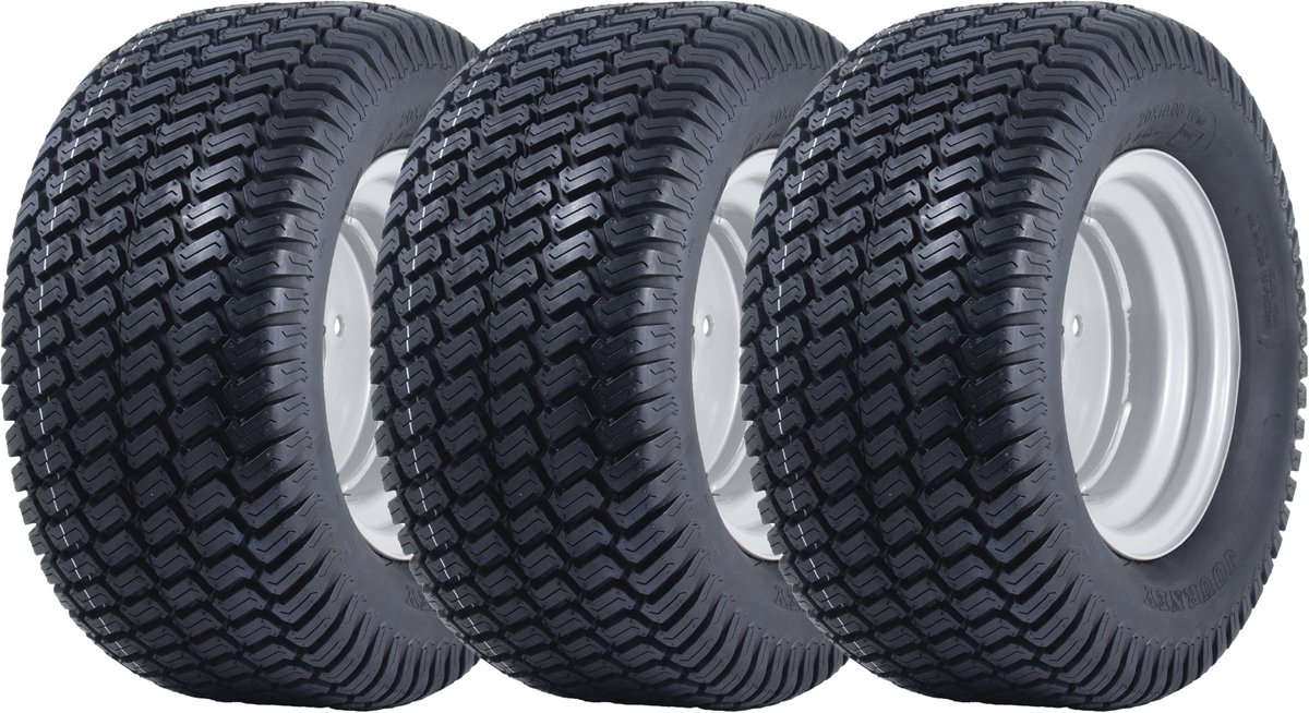 20x10.00-10 grasmaaierwiel, 4-laags, P332, straatlegaal, 4 inch PCD-velg (set van 3)