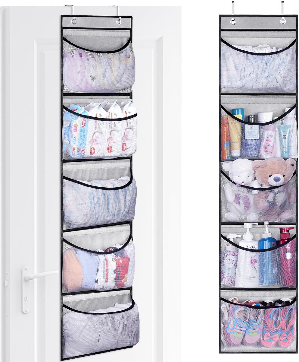 Ibenzoa® Multifunctionele Hangorganizer voor Deur en Ruimtebesparing in Huis, 2 Stuks