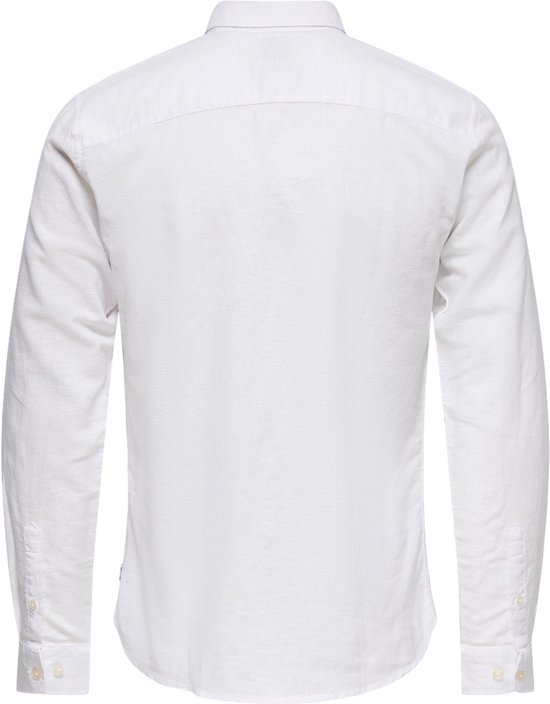 ONLY & SONS - ONSCAIDEN LIFE LS SOLID LINEN BLEND NOOS Heren Overhemd