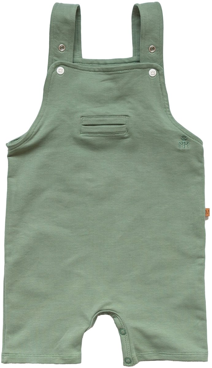 Baby tuinbroek/ dungaree- Maat 68- Katoen- kort- Groen- MXM