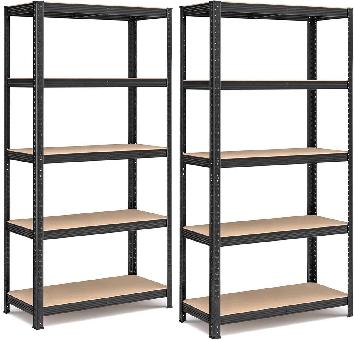 MAZAZU - Opbergkast - Berging - Zwart - 90x40x180