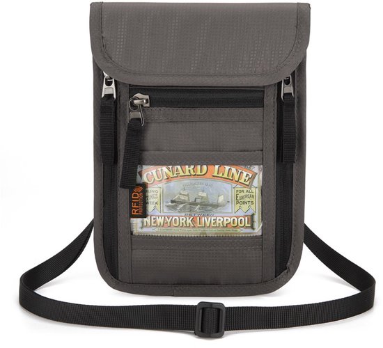 Porte-passeport De Voyage RFID – Pochette Cache-cou Anti-vol