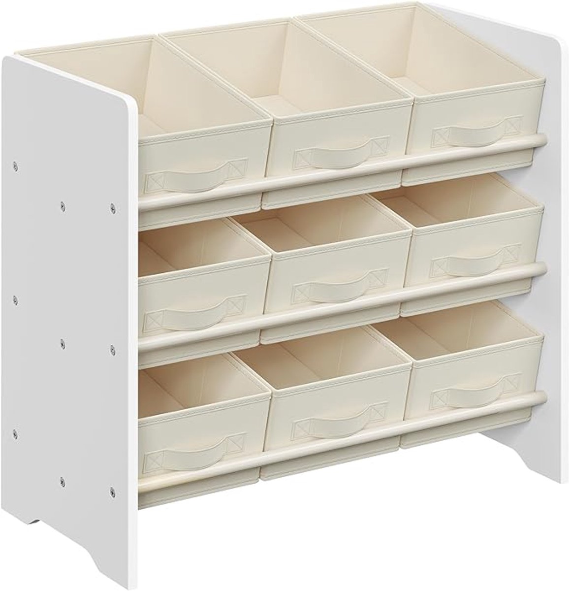 MAZAZU Kinderplank - Speelgoedplank - Kinderboekenkast - Wolken Wit - 62.5x29.5x60