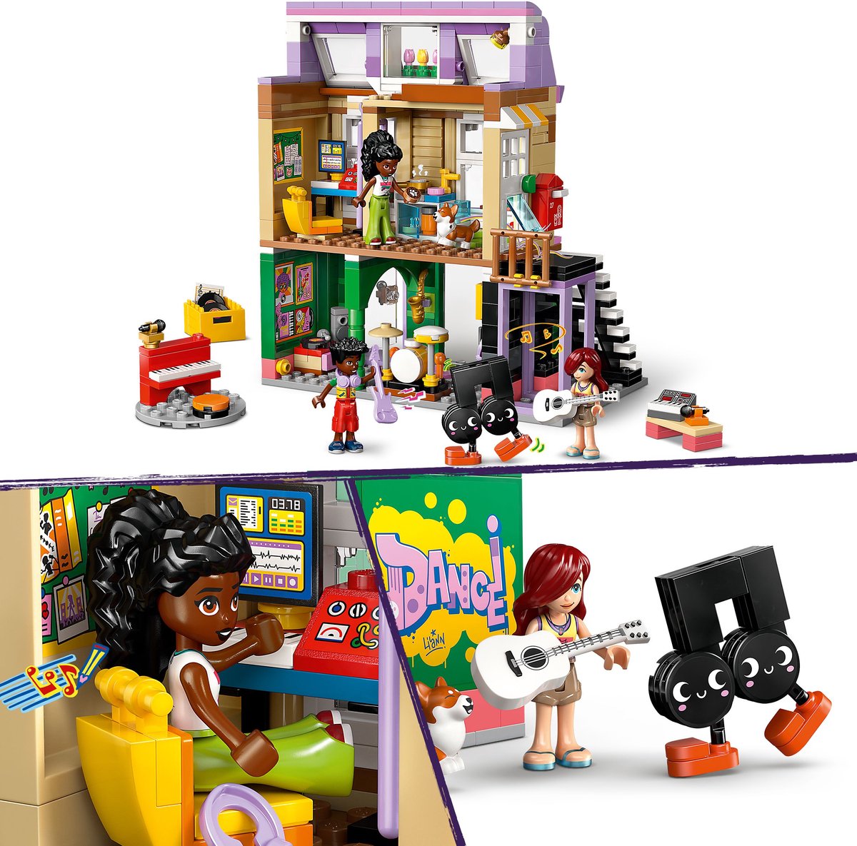 LEGO Friends Muziekwinkel en Appartement Bouwpakket voor Kinderen - 42653 – foto 4
