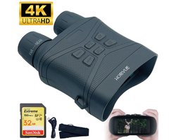 HoriVue Nachtkijker met Infrarood - Night Vision - 4K Ultra HD & 36MP - 200M - Ingebouwde Batterij