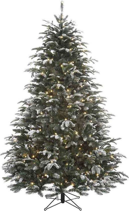 Black Box kunstkerstboom led met sneeuw stelton fir maat in cm 185 x