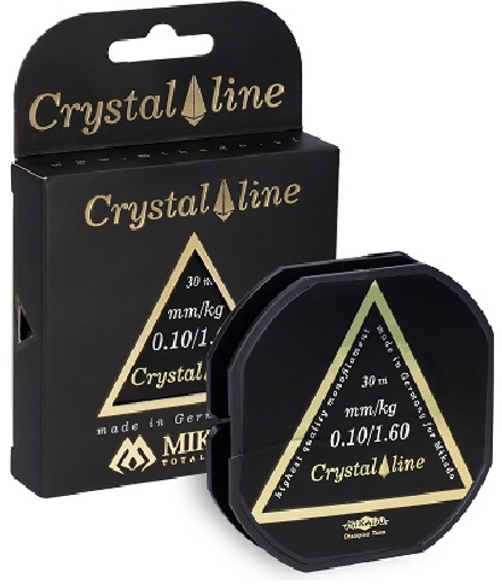 Mikadolijn | Vislijn | Line Crystal | 0,18mm/4,75kg/30m | Made in Germany | Uv-bestendig | Uitbreidbaarheid van 17 naar 26% | 0.18mm | 30m | Transparent