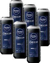NIVEA MEN Deep Clean Douchegel - 3-in-1 Shower Gel - 500 ml