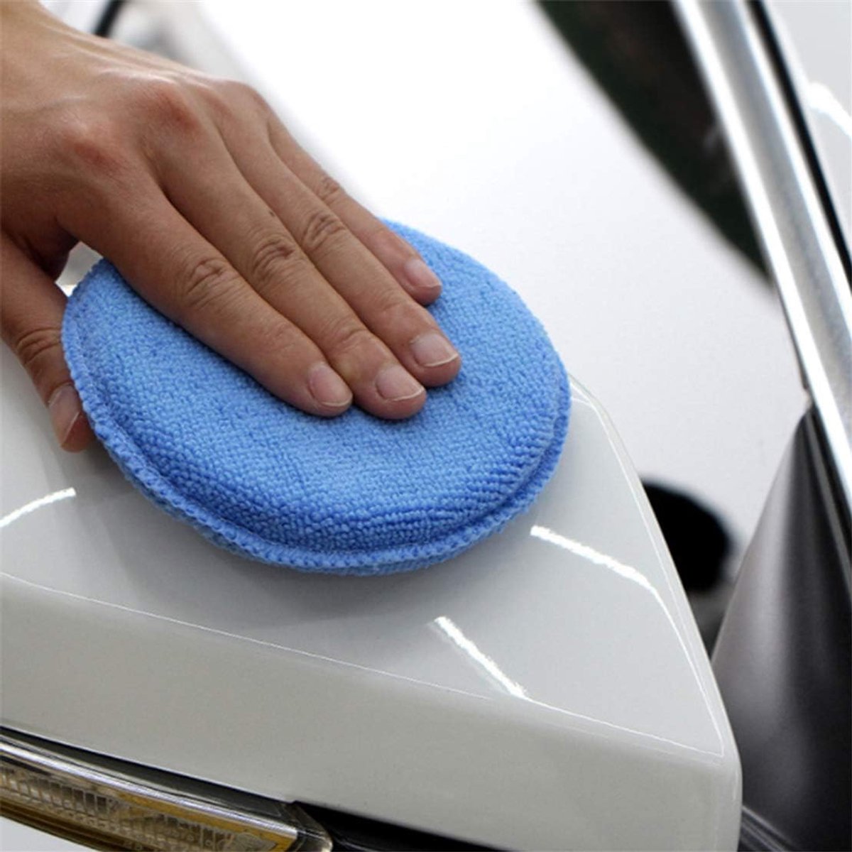 Autopolijstpads - 10 stuks - Polijstspons - Auto Reinigingssponzen Polijstpads - Voor Autoverzorging - Ultrazachte autowas applicator pad - Polish Foam Applicator Pads - Geschikt voor Auto's, Vrachtwagens, Boten, Reiniging - 125mm - Blauw – foto 5