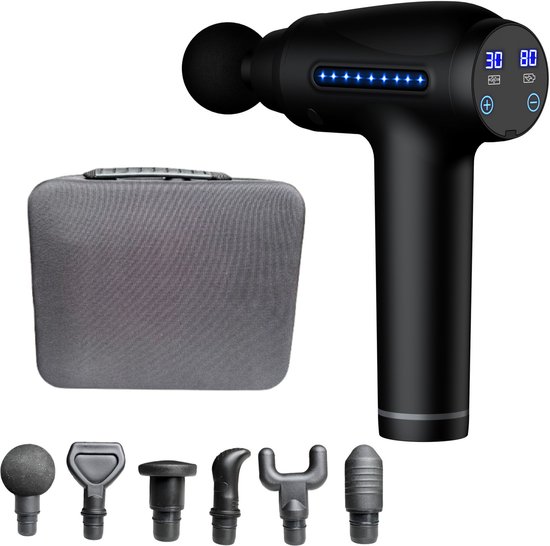 Massage Massage Gun Professioneel 30 Snelheden Zwart - Massage - €39,99