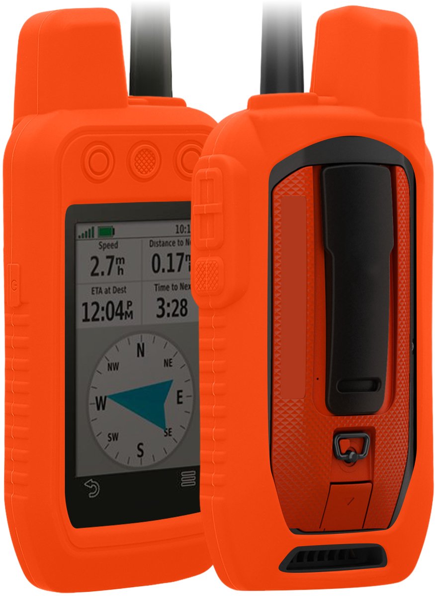 kwmobile Hoesje geschikt voor Garmin Alpha 300 / Alpha 200 - Beschermhoes voor handheld GPS - Back cover in oranje