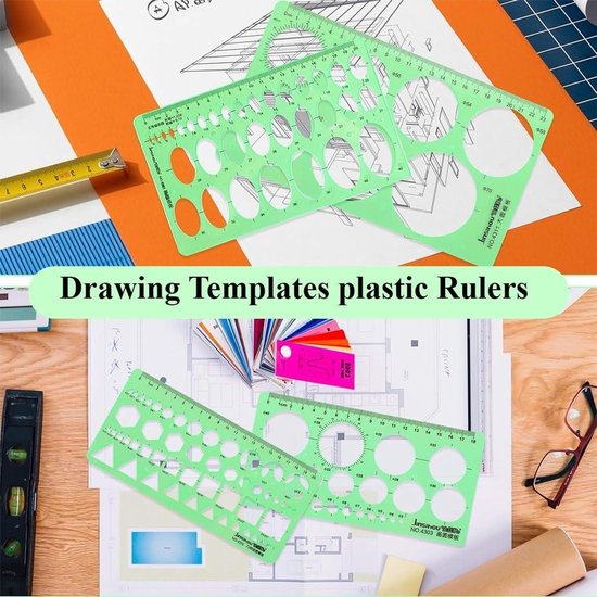 Geographic Template for Sketches and Drawings 3cs | Circle, Geometric ...
