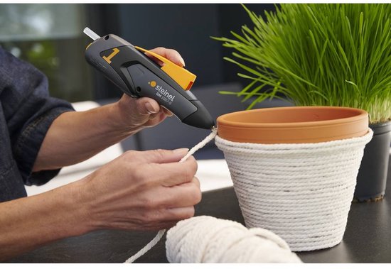 Steinel Mobileglue 1007-S R Stylo à colle sans fil + chargeur, + câble de charge, + témoin d'état de charge, mode Éco 7