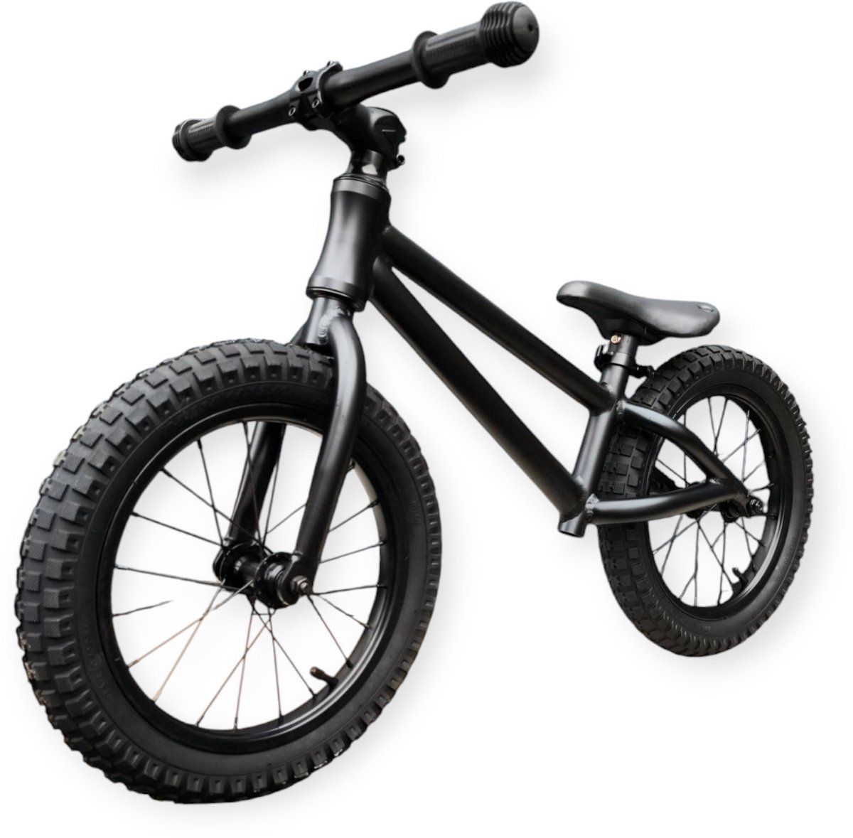Jobber Fatbike Loopfiets 3 jaar - Stoere Loopfietsen mat Zwart - 14inch — afbeelding 8