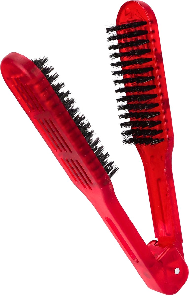Guardian Beauty Haarborstel - Rood - Dubbelzijdige Borstel en Clip