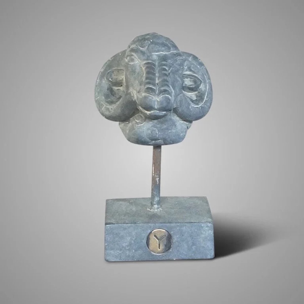 Statue Ram At Iron Majestic Vintage M D.12 H.20