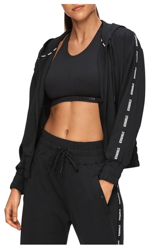 Stronger - Veste de survêtement Smash - Veste de sport - Femme - Zwart - Taille S