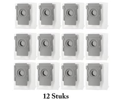 PolkaHome® 12 Vervangende Stofzakken geschikt voor iRobot Roomba i8, i8+, i7, i7+, i6, i6+, i4, i4+, i5+, J5+, i3, i3+, S9, S9+, J7, J7+ – Stofzuigerzakken, Robotstofzuiger, iRobot Roomba Accessoires, HEPA Filter, stofzuiger zakken,