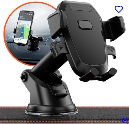Telefoonhouder Auto - Handig één Knop Systeem Voor Smartphones Auto Klem Telefoonhouder Gsm Houder