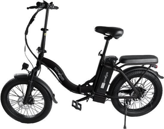 Windgoo E20 Elektrische Vouwfiets – Rijklaar Geleverd - Windgoo Smart-app - 20 Inch - 250W Motor - 7 Versnellingen - 75 km Actieradius - Mechanische Schijfremmen - Zwart