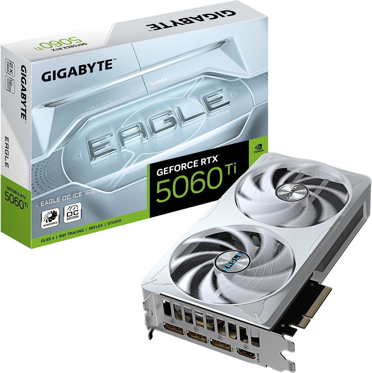 GIGABYTE GeForce RTX 5060 Ti EAGLE OC ICE 16G grafische kaart