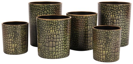 Baroque - Photophore - Verre photophore 12,5 cm - 12,5x10x10 - Verre