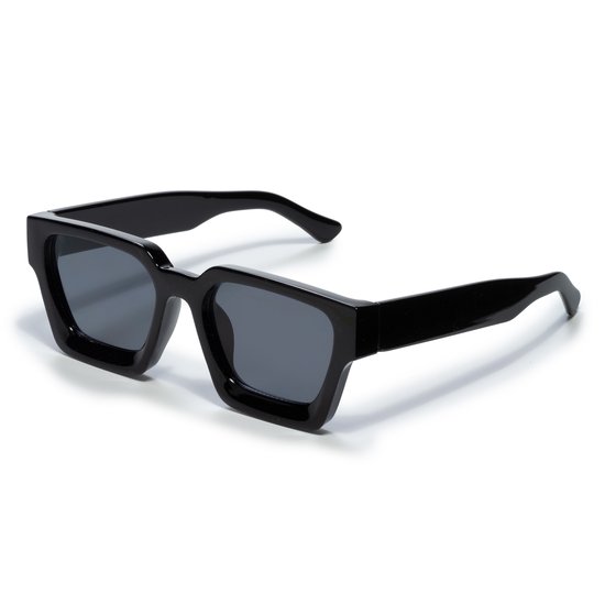 Lunettes de soleil carrées - Lunettes de soleil pour femmes - Lunettes Festival - Lunettes Rave - Lunettes - Monture épaisse - Zwart