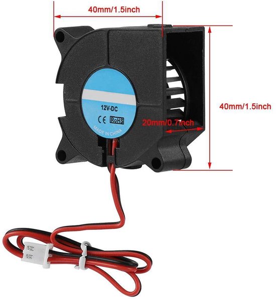 Ventilador De Refrigeración Turbo Para Impresora 3D, 4 Ventiladores