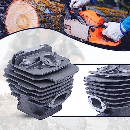 Geschikt voor 48mm cilinderzuigerset voor Stihl 034 034Av 034Super 036 Ms360, 1125 020 1215, 1125 020 1213 kettingzaag van Husxxven — afbeelding 3