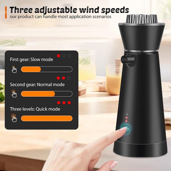 BORUIT BQ500 Rookapparaat voor levensmiddelen, draagbare roker met 4