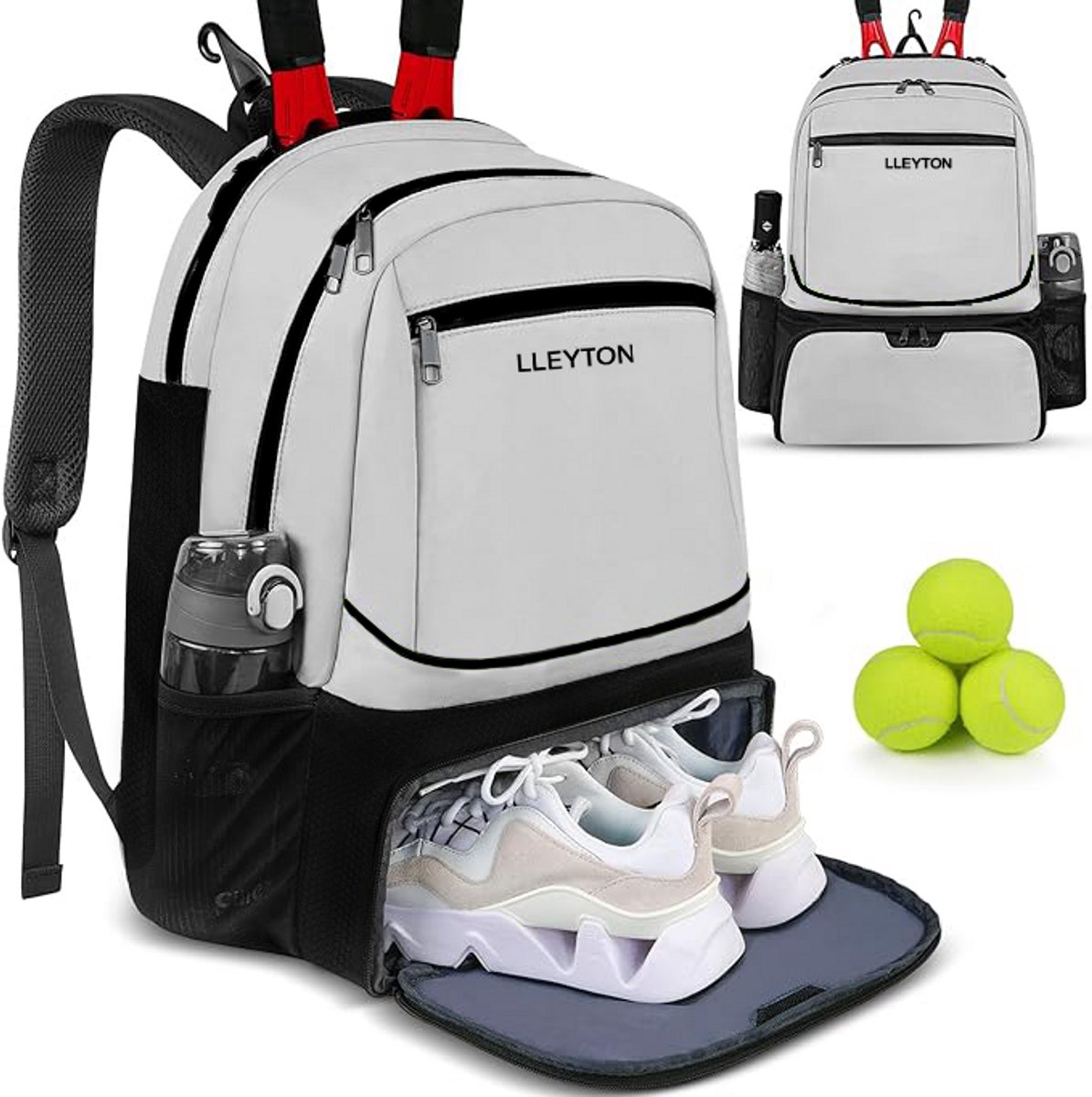Tennisrugzak Babolat Backpack Pure Black Fluo Red