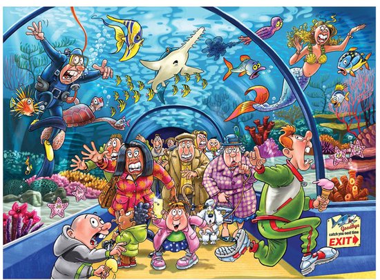 Wasgij Original 43 - Aquarium Capriolen! - 1000 stukjes puzzel - Legpuzzel