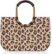 Reisenthel Loopshopper L Shopper Sac de Course - 25L - Frame Leo Macchiato Brun