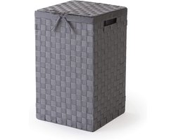 Wasmand Grijs - Compact en Functioneel - 1 stuk - 30x30x50 cm