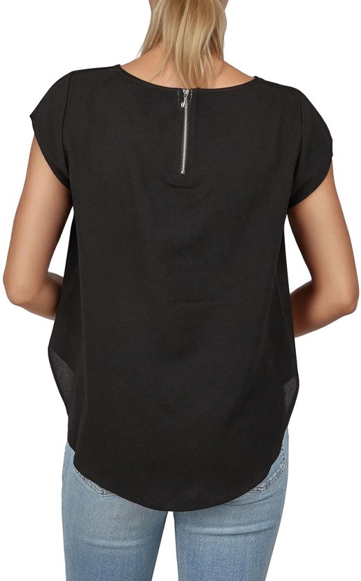 Only T-Shirt Femme ONLVIC bequem Multicolore 36 Col Boeuf Adultes