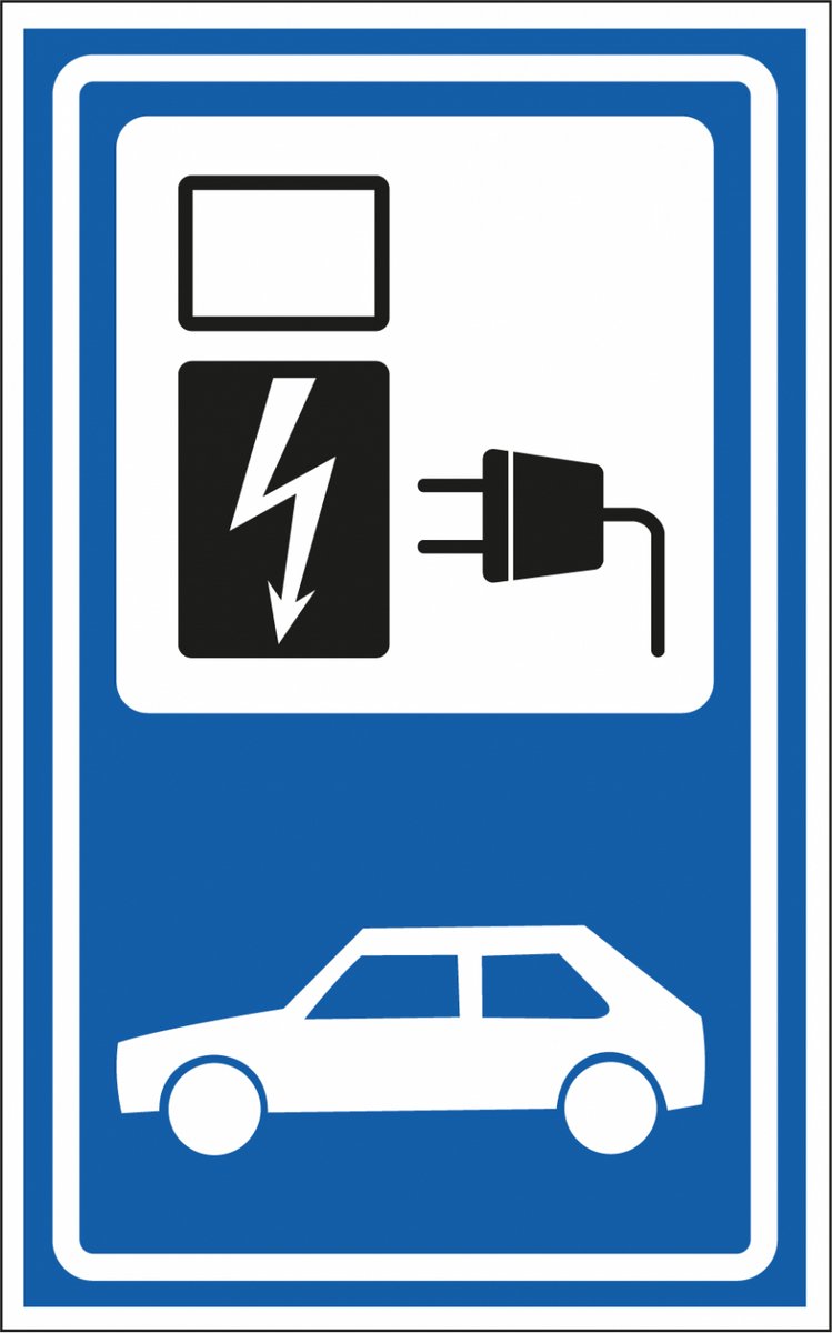 Bord elektrisch laden, kunststof, E14 320 x 200 mm