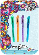 Grafix Tattoo Glitter Gelpennen op kaart