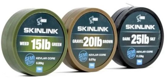Nash Skinlink Semi-Stiff - 10M 25lb Silt van Nash — afbeelding 4