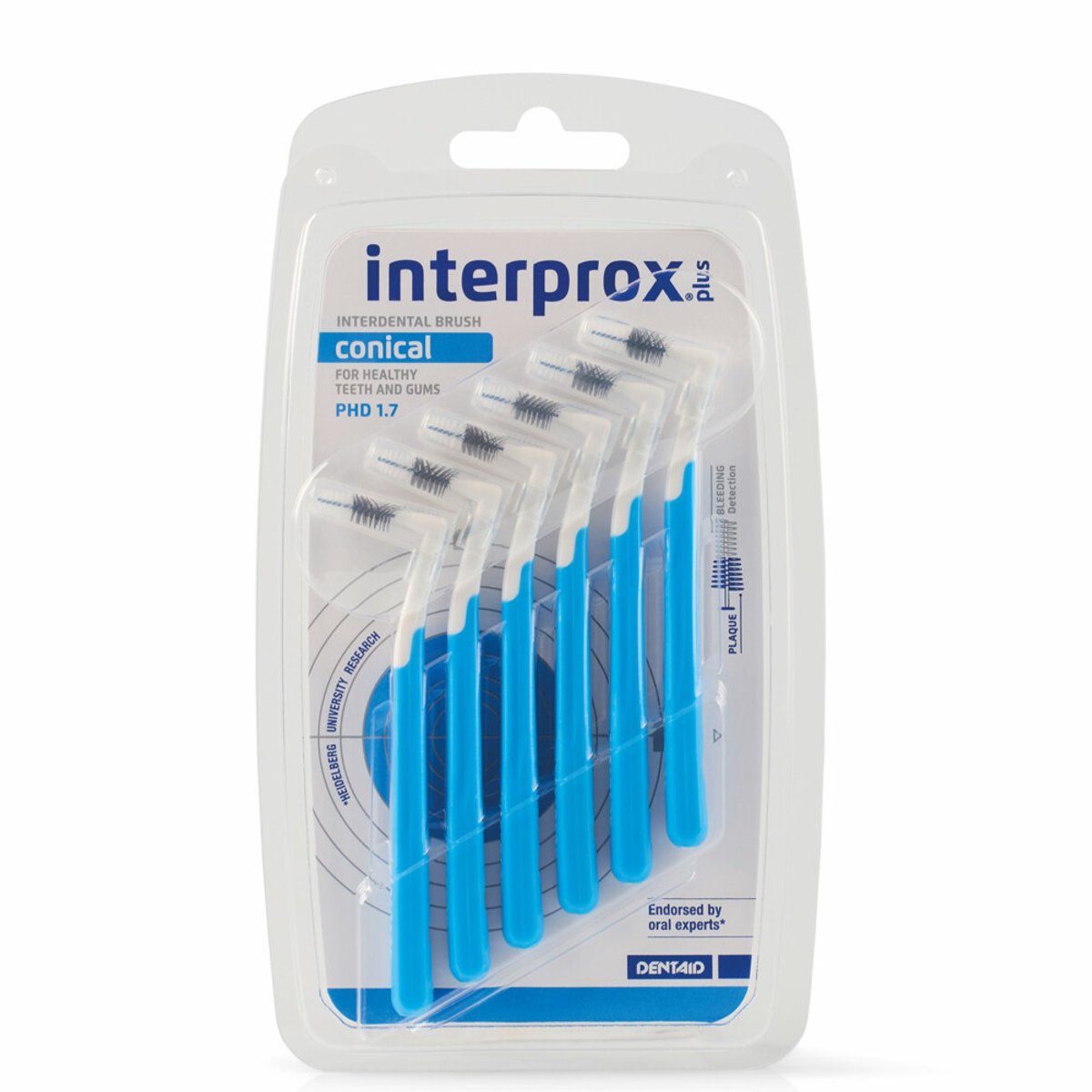 Interprox Ragers Plus Conical Blauw PHD 1.7 - 6 x 6 stuks - Voordeelverpakking