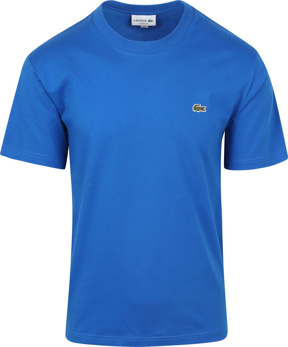Lacoste T-Shirt Kobaltblauw – Heren Print T-shirts